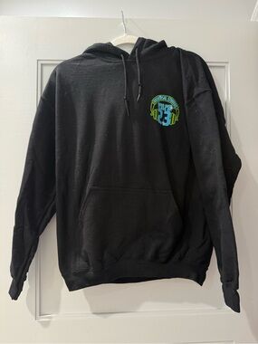 Black Graphic Hoodie Sweatshirt